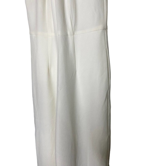 NWOT Julia Jordan Womens Jumpsuit Size 6 Halter Neck Wide Leg Pockets White - Picture 7 of 14